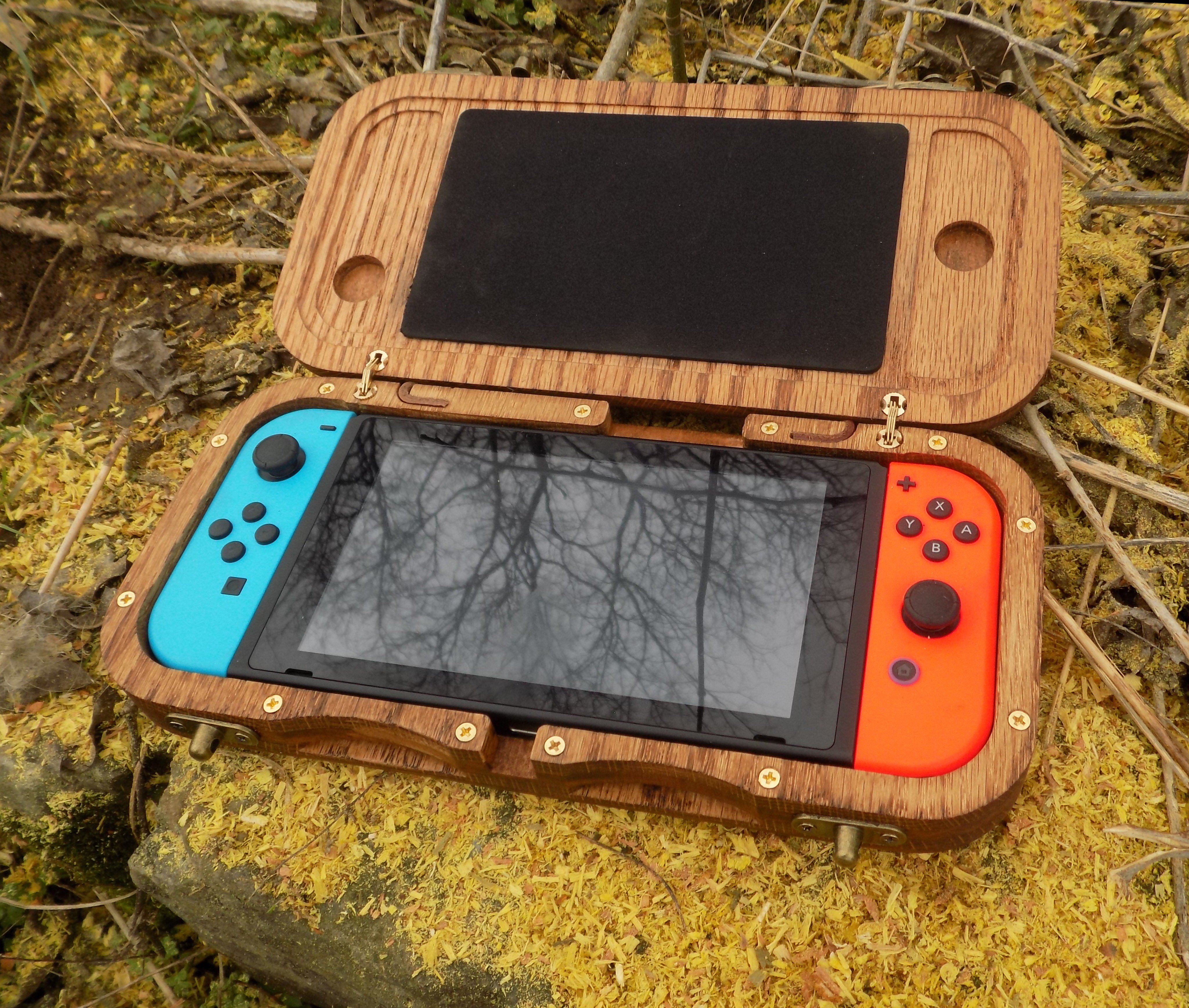 Wooden nintendo best sale switch case