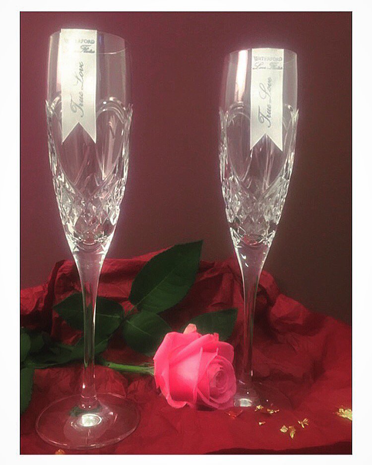 Happy #ValentinesDay to all our lovely customers and friends! Cheers! 🥂 💕 🌹#houseofireland #Waterford #Crystal