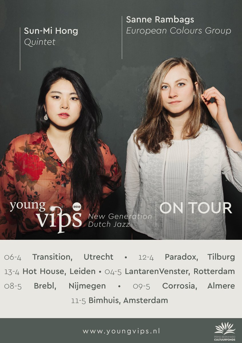 youngvips's tweet image. Vanaf april gaan Young VIPs 2019 @SunmiHong11 en Sanne Rambags op tour door heel Nederland. Tickets zijn nu verkrijgbaar via youngvips.nl 👌