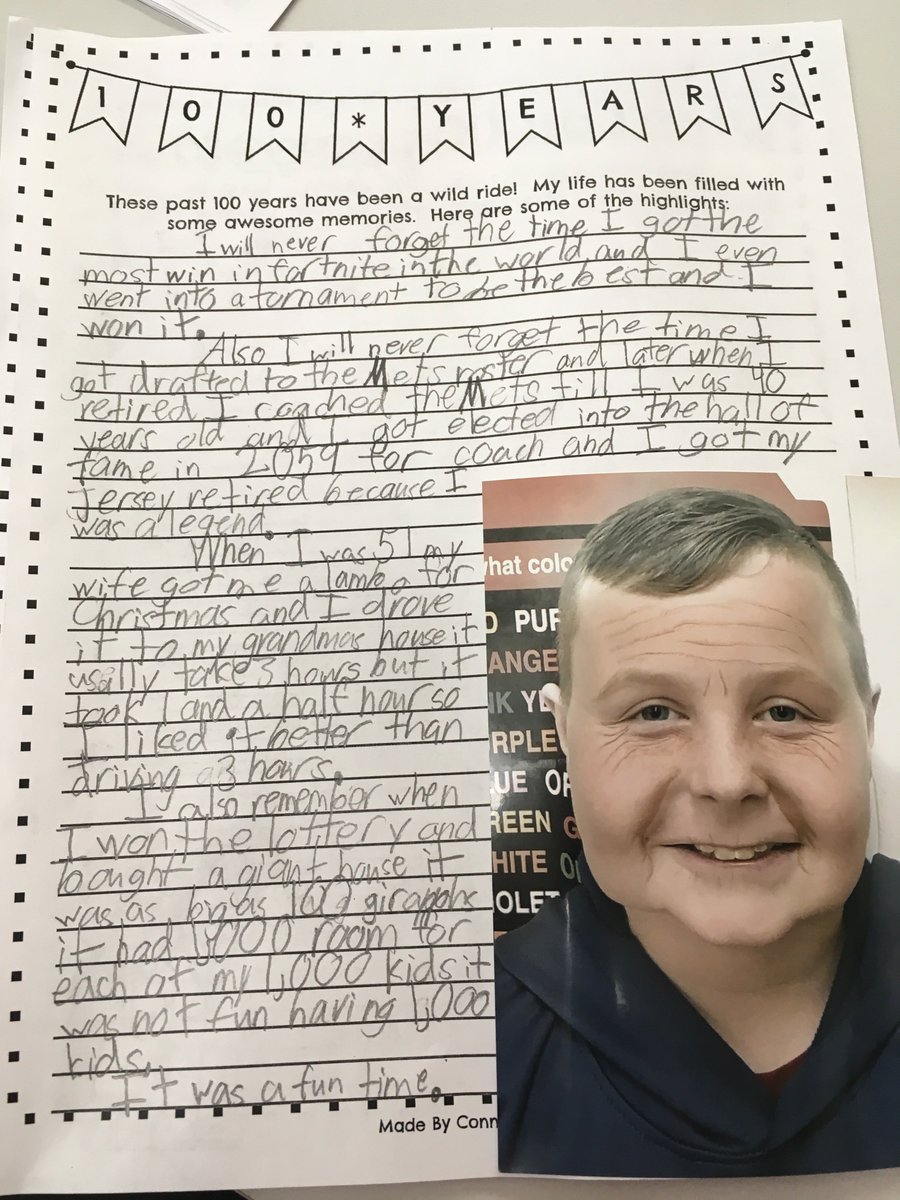 100th day! Wow how we have aged!
#100thDayofSchool #Staffordstrong