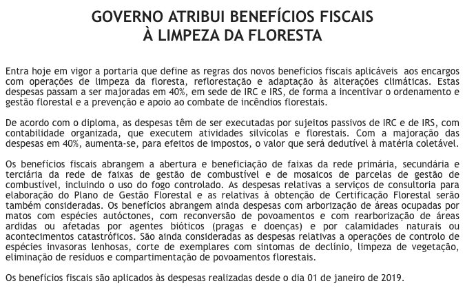 agricultura_pt's tweet photo. Governo atribui benefícios fiscais à limpeza da floresta 

#Governo #benefíciosfiscais #limpezadafloresta #ReformadaFloresta #MAFDR #SEFDR #MF https://t.co/W3LOLgLSVG