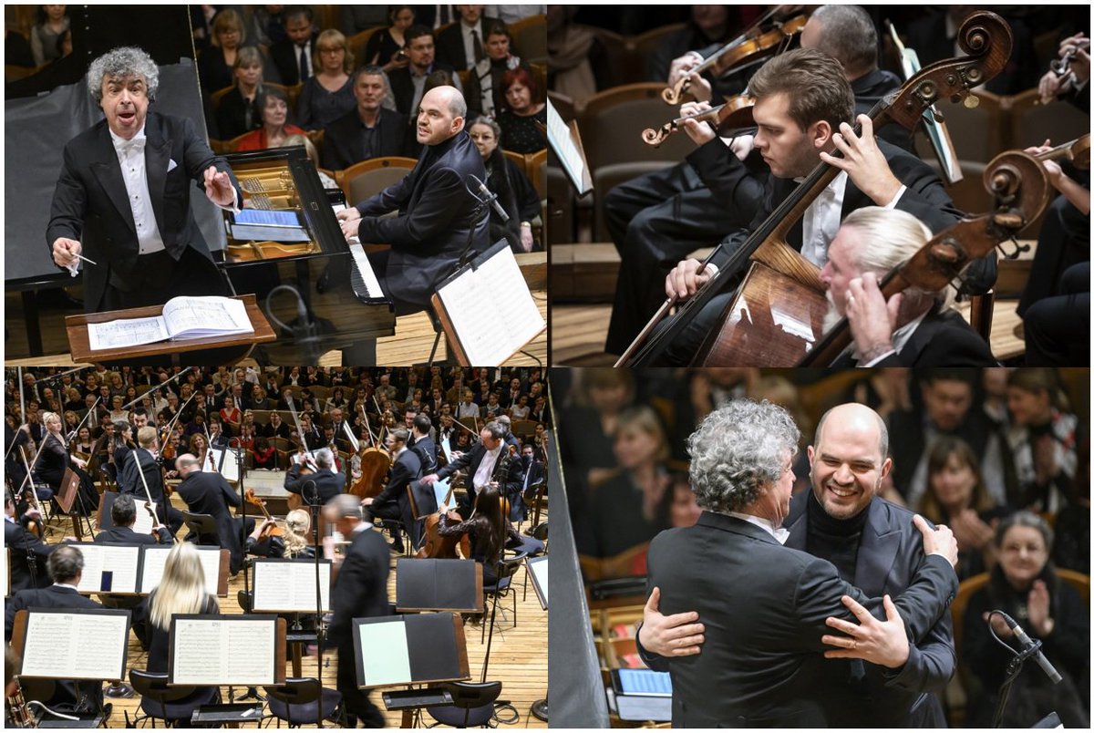 CzechPhil's tweet photo. A pure performance! 🖤#CzechPhil, #SemyonBychkov presented Tchaikovsky's Third Piano Concerto with @kirillgerstein for the final parts of #TchaikovskyProject 📸 Watch all the stunning photos by Petra Hajská ➤ https://t.co/tfj6t75wxC https://t.co/QrjkhscTRM