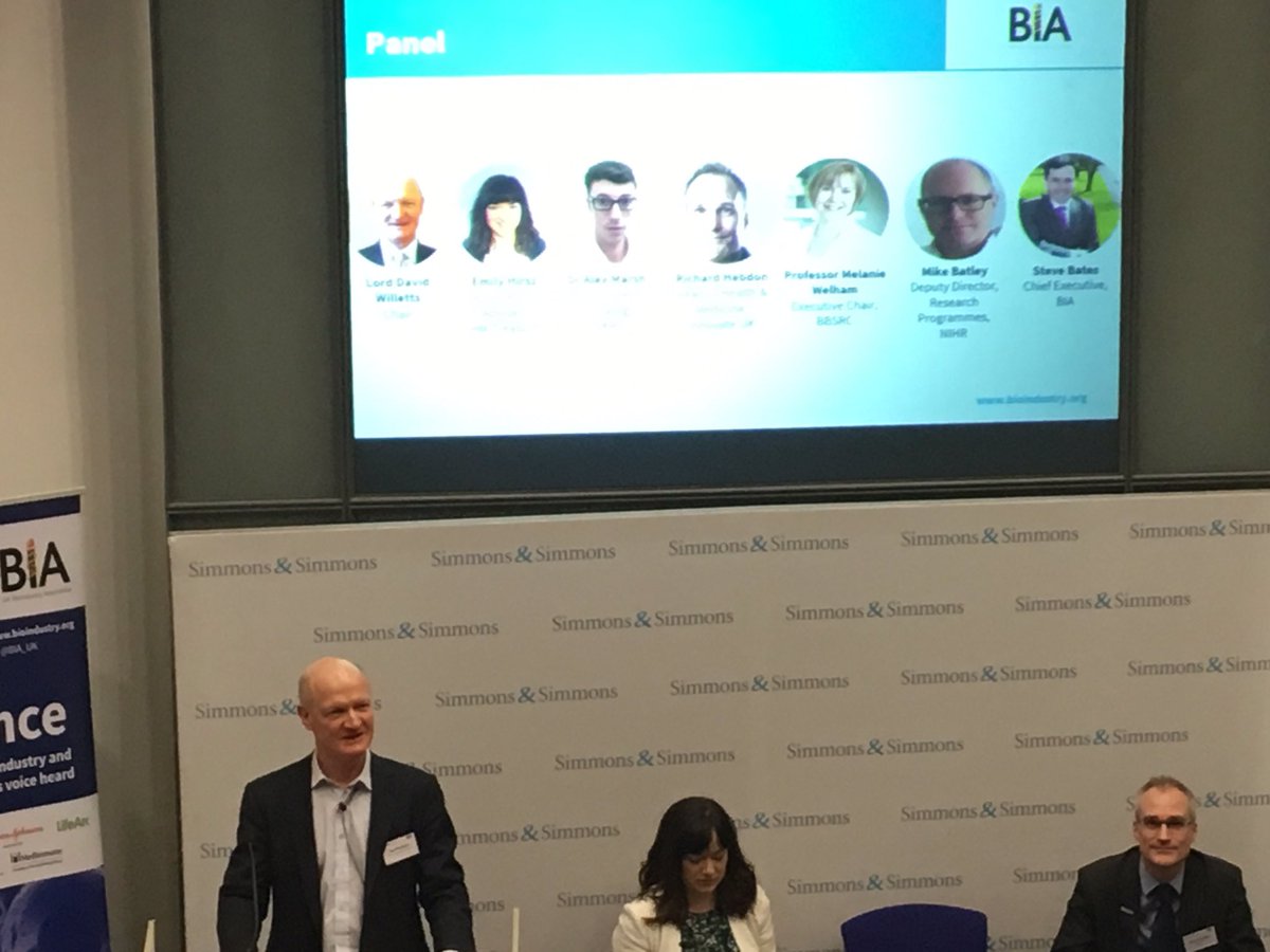 Lord Willetts chairs #biaCommitteeSummit panel on the 2019 CSR and what the biotech sector can expect