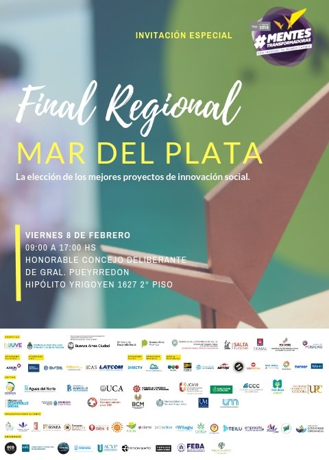 El pasado viernes se realizó la final regional de ‘Mentes Transformadoras: vos innovás, el mundo cambia”, el proyecto +  imp de innovación social.
Los proyectos ganadores utilizan las nuevas tecnologías y avances digitales para capacitar en diferentes áreas.
¡Felicitaciones!