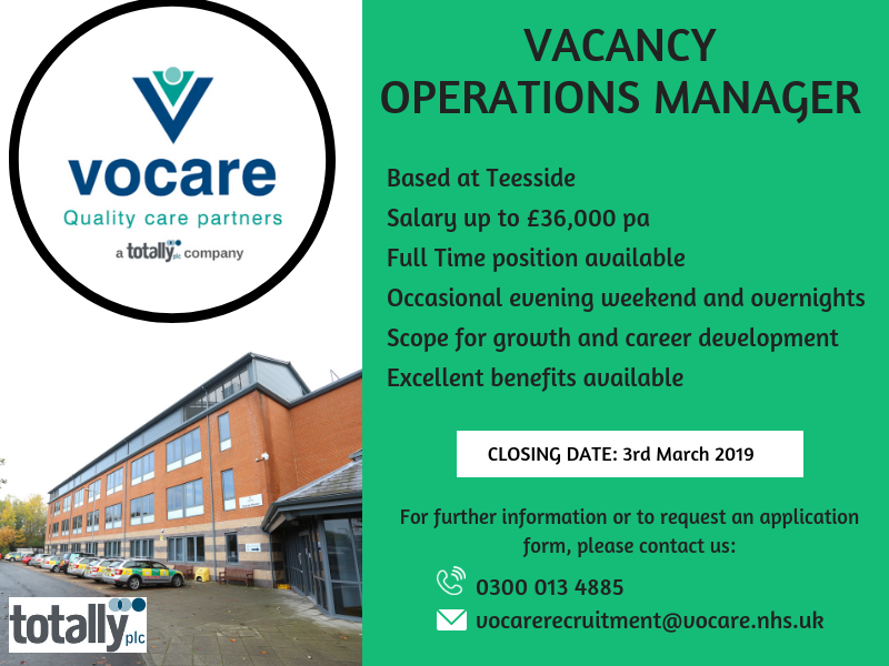 We have the following exciting opportunity for an enthusiastic Operations Manager who is looking for a new challenge...