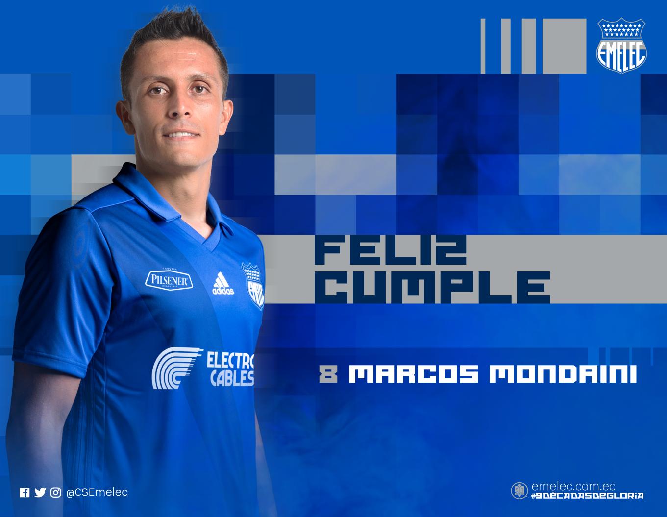 Club Sport Emelec no Twitter: "Un día como hoy, 14 de de 1985, nace en Argentina, Marcos Mondaini. ¡Feliz Cumpleaños, Marcos! 🎂🎉 https://t.co/kTBNjMYTbx" / Twitter
