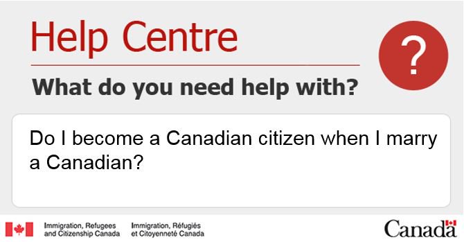 CitImmCanada's tweet photo. Love is in the air! Have you fallen in love with a Canadian and want to get married? Find out in our #HelpCentre if your marriage will affect your citizenship:  https://t.co/c8YqrHqwHN https://t.co/QbO1AeFuEl