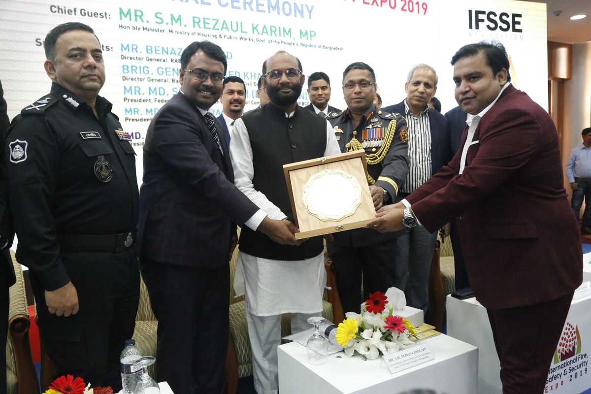 FireExpo's tweet image. 6th International Fire, Safety &amp;amp; Security Expo 2019, 1st day of Inaugural ceremony by Mr. S. M. Rejaul Karim, MP.