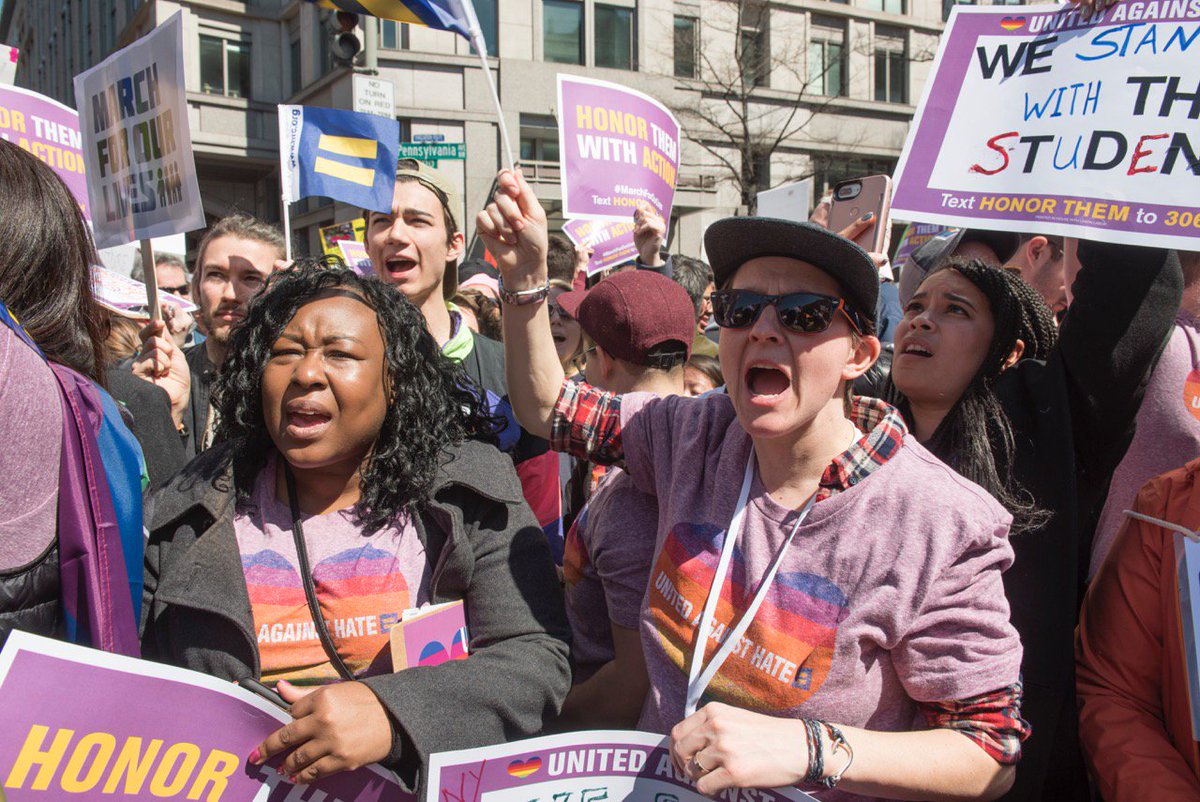 HRC joined advocates at the March For Our Lives in Washington, D.C.