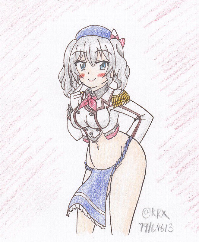 #艦これ版真剣お絵描き60分一本勝負_20190214
#艦これ版深夜の真剣お絵描き60分一本勝負 
#鹿島
「みんなー、2月14日が何の日か知ってるかなー?

           そうだね、ふんどしの日だね!」 
