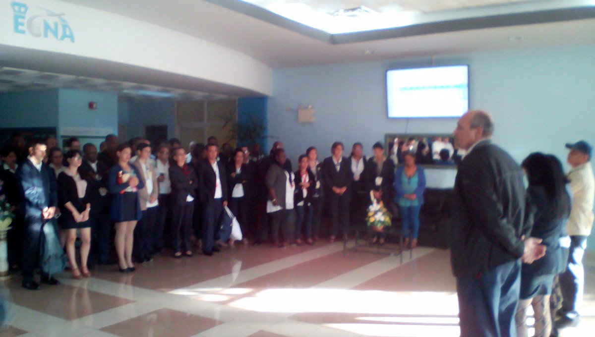 La <a href="/ECNAsa/">ECNA</a> celebra día de la aviación, reconociendo colectivos laborales y convocando apoyo al #YoVotoSi por <a href="/Cuba/">@cuba</a> este  #24defebrero