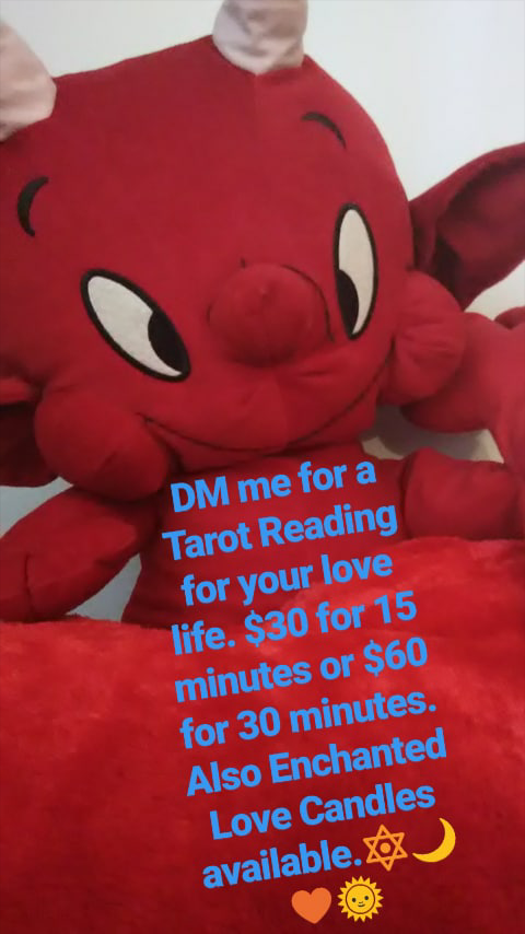 NewWitchOrder's tweet photo. "DM for Tarot/Psychic reading Valentine's Day special $30 for 15 minutes or $60 for 30 minutes. Also we are selling Enchanted Candles for Love, Money, Healing, Success and more."~NewWitchOrder🔯#NewWitchOrder #NWO #Tarot #Psychic #LOVE #HappyValentinesDay #EnchantedCandle #Magick https://t.co/6gh4R9AXG2