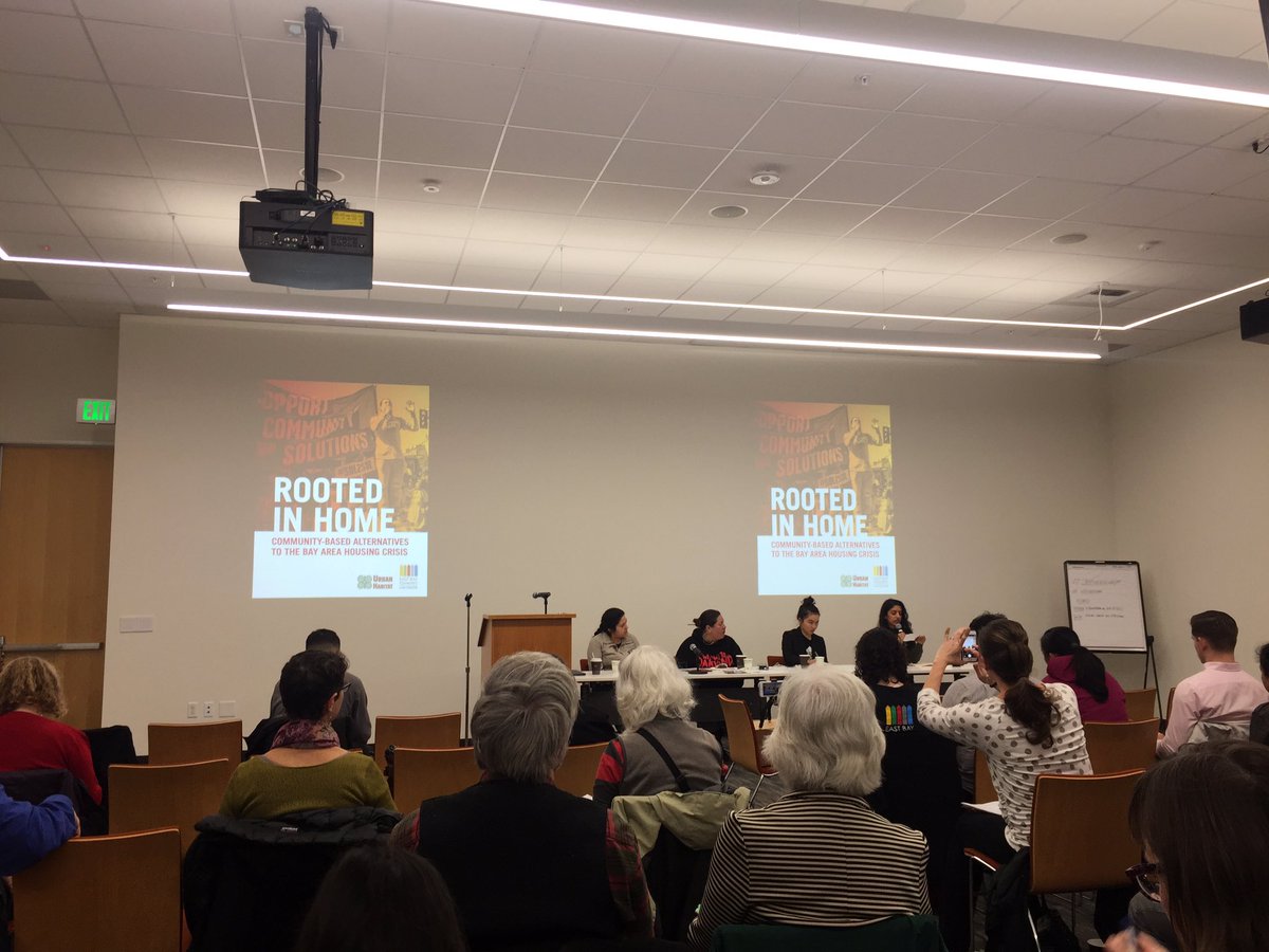 SonrisaCooper's tweet photo. Feeling super inspired by the *truly* community-driven solutions being discussed @Urban_Habitat’s event today #cantbuildourwayout #rootedinhome https://t.co/ZkbTcUNggE