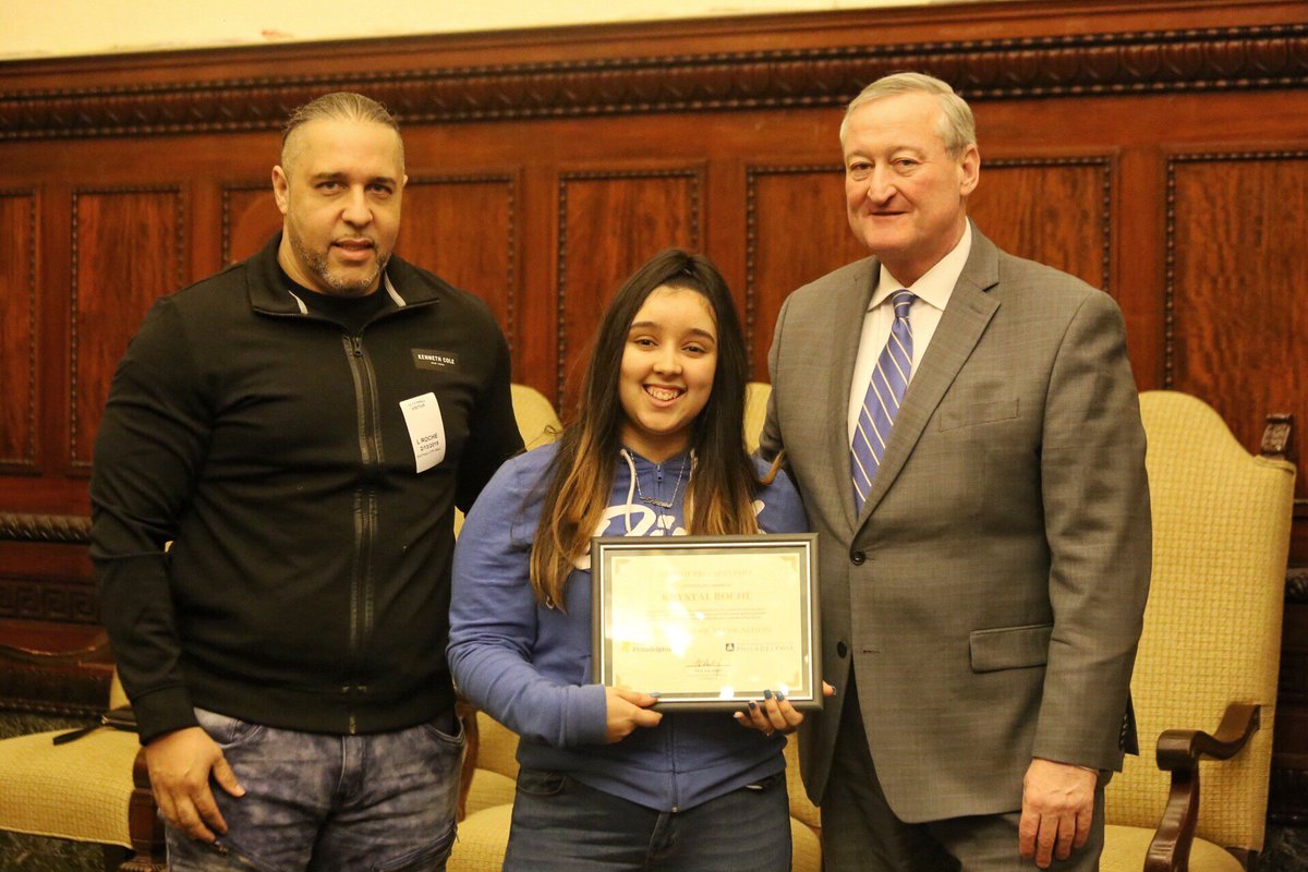 PhillyMayor's tweet photo. CTE courses prepare our young people for the careers of the future. This week, we recognized some of our amazing students who have excelled with a CTE curriculum. #ThinkCTE https://t.co/rC1Lv8fmEC