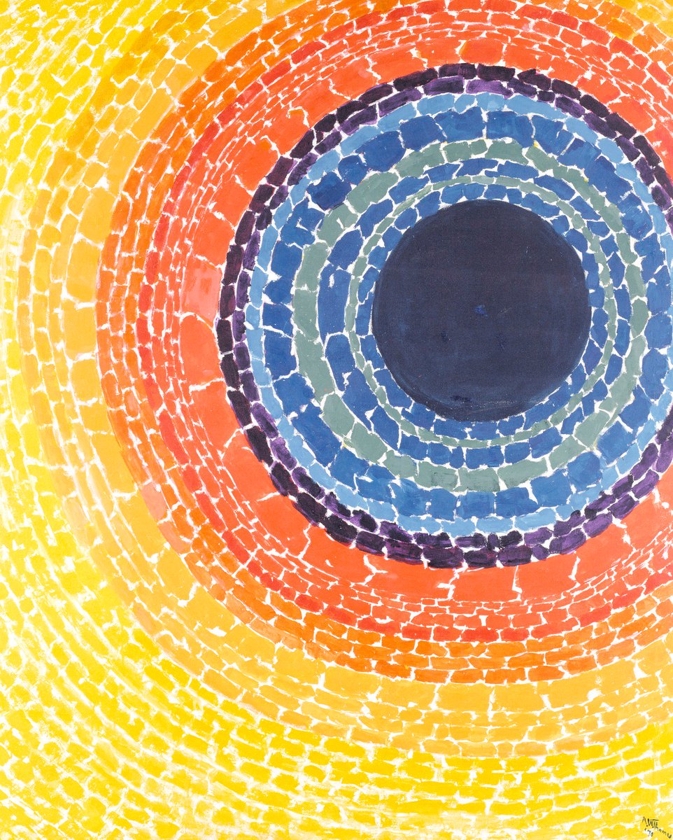 🎶Nothing I can say
A total eclipse of the heart 🎶 → https://americanart.si.edu/artwork/eclipse-24007 … 🌞🌑❤️
Alma Thomas, "The Eclipse," 1970
Thanks for coming along on this cheesy #ValentinesDayCards x art journey 😜