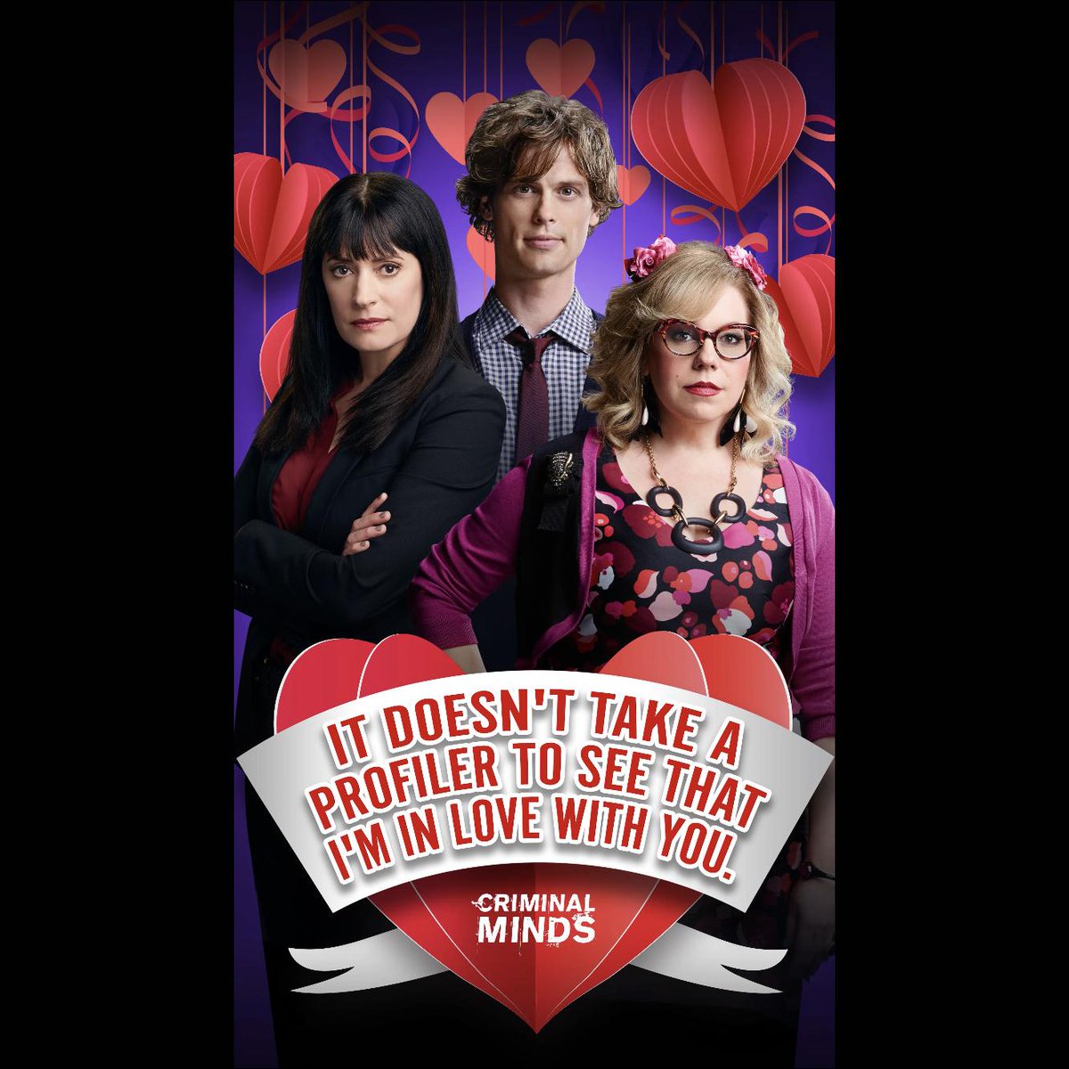 criminalminds's tweet photo. From our #CriminalMinds to your ValentinesDay heart...❤️ https://t.co/ghkqZtYYKu