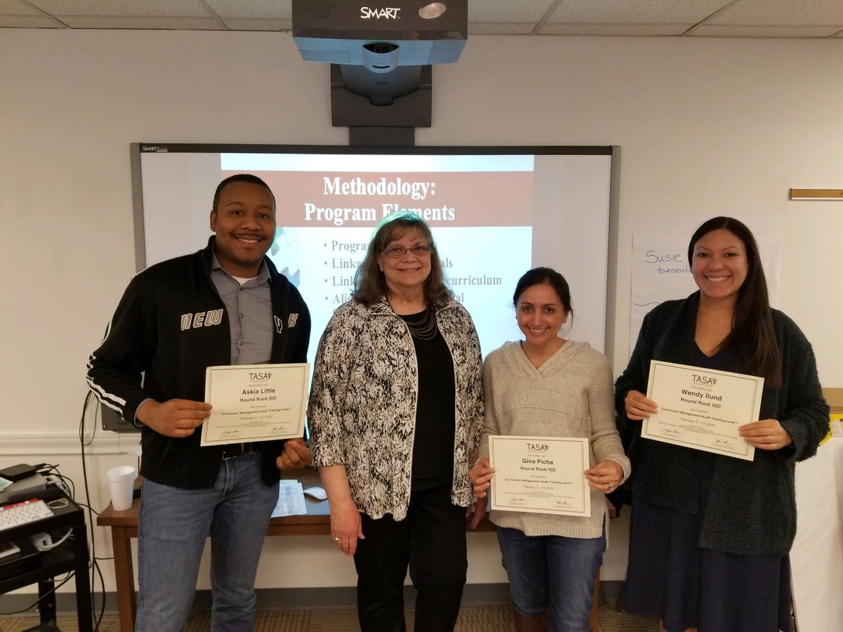 Learned so much these past couple of days at Level 1 Curriculum Management Training hosted by TASA! <a href="/ginapicha/">Gina Picha, Ed.D.</a> <a href="/AskiaLittle/">Askia Little</a>