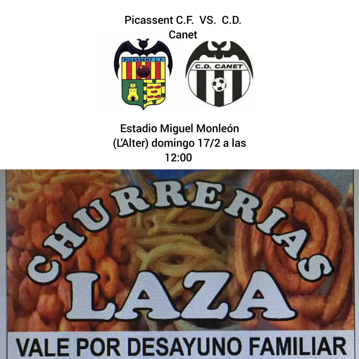 Rifa del próximo partido y paletilla de jabugo a cargo del Picassent C.F., os esperamos afición, Amúnt Rogets!!!!