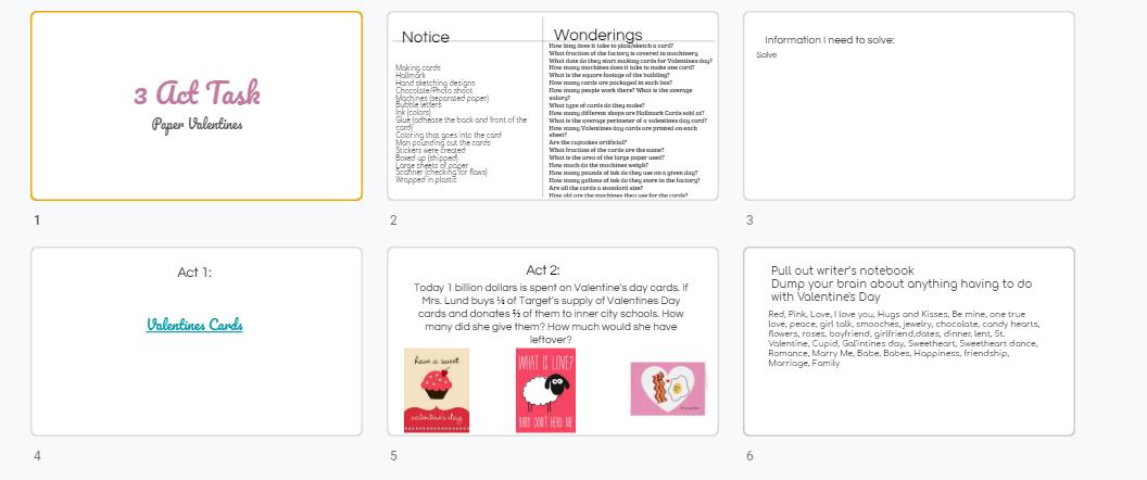 Mrsablund's tweet photo. Room 108 #Valentines with #Love by @mattdelapena and discussion of what love really means.. then #3acttask, @Newsela (history of Valentines day), and writing math valentines day word problems (using candy hearts) @WilsonElem @ncte @NCTM #readingwritingandmath #mtbos https://t.co/v8NoT6oQR1