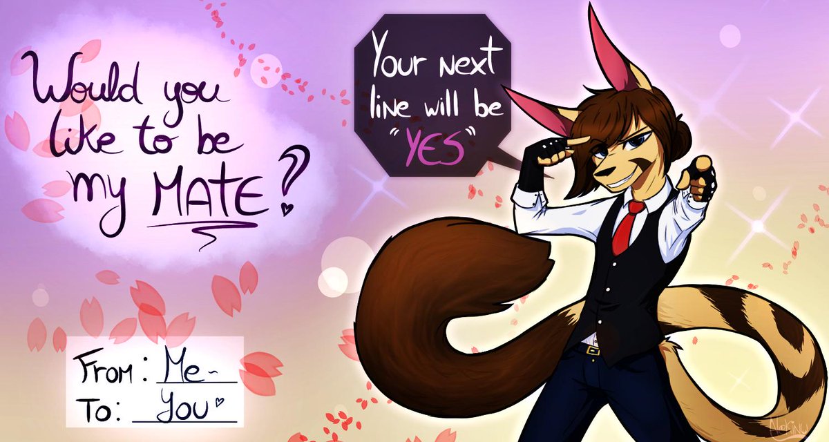 Nekinu_Outsider's tweet photo. Hey! Here's my Vday card (with a f*cking Jojo's reference) ;D 

#FelizDiaDeLosEnamorados #ValentinesDay #card #Jojo_reference #HappyValentinesDay2019 #fursona #February14 https://t.co/kKF1RG0pWZ