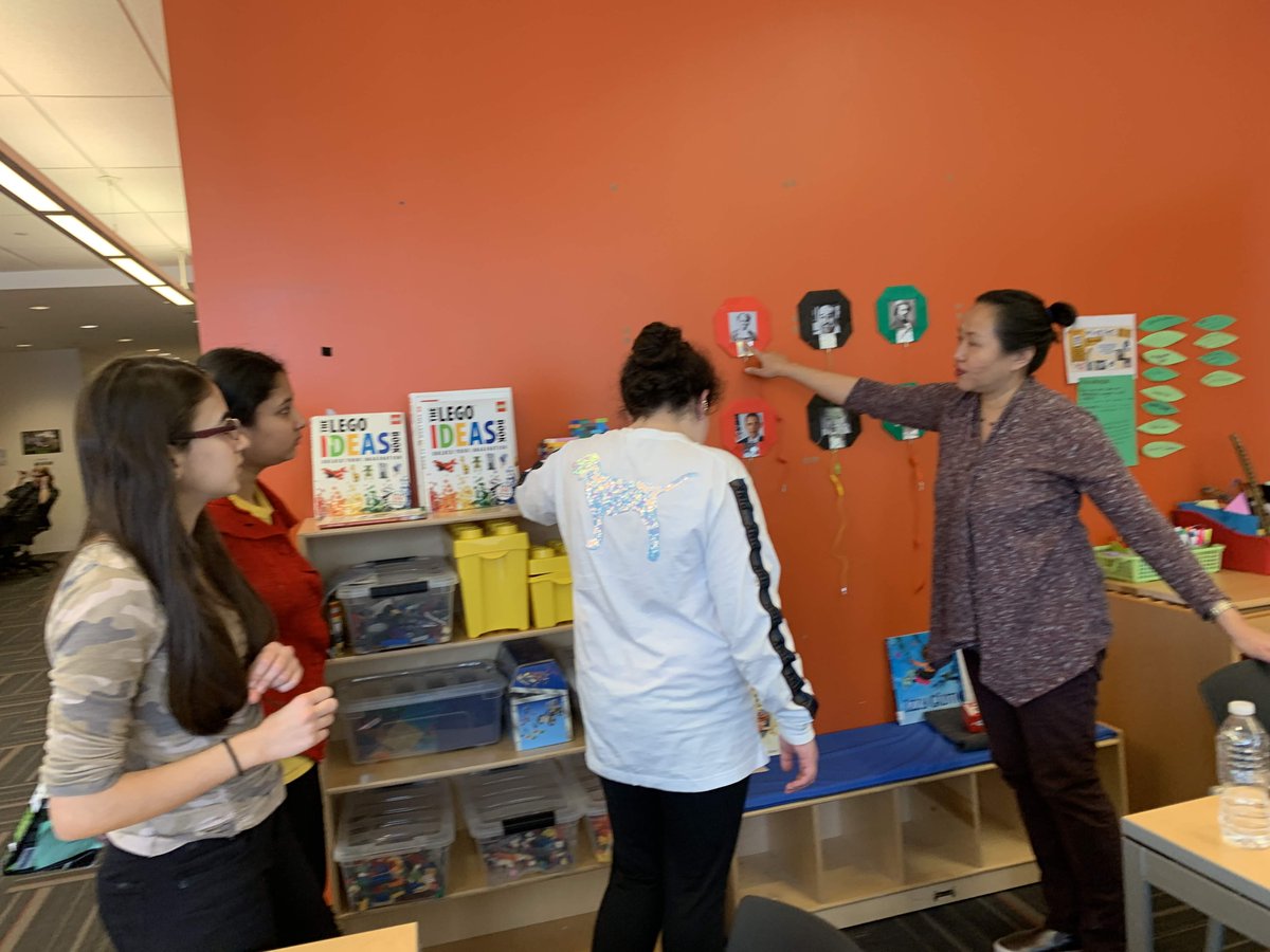 designNPS's tweet photo. Librarian who wants to have an option of making along with books? ~ we support that! #k12initiative @cornell_tech #makingforlearning @makeymakey @scratch #BlackHistoryMonth2019 https://t.co/LgtLQktsC3