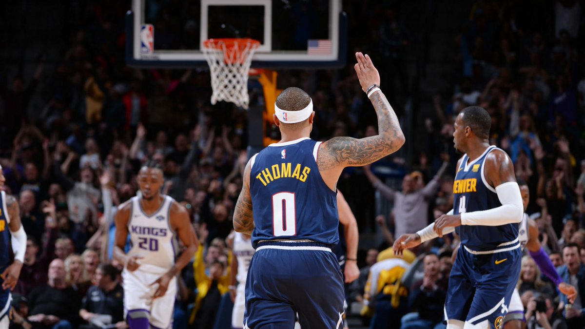 Like he never left.   📸 | on.nba.com/2IdwW7I  #MileHighBasketball https://t.co/GNU9iUV7Rx