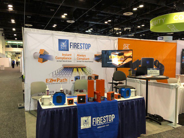 STI_FIRESTOP's tweet image. Have you visited us at HIMSS19 yet?! Stop by booth 4693 to hear all about how our
EZ-Path® device is compliant right out of the box! #EngineeredSolution #Compliance #Compliant #Devices #Network #Healthcare