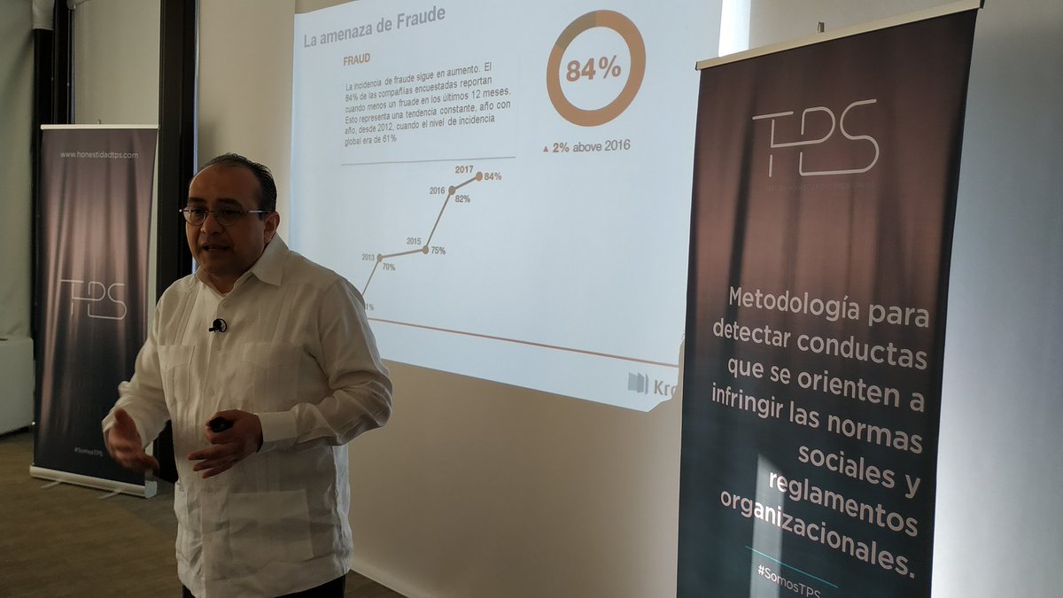 SomosTPS's tweet photo. Arturo del Castillo, Director Ejecutivo de Kroll nos presenta su plática #FraudeCorporativo

#SomosTPS https://t.co/yHGhdnsnaS