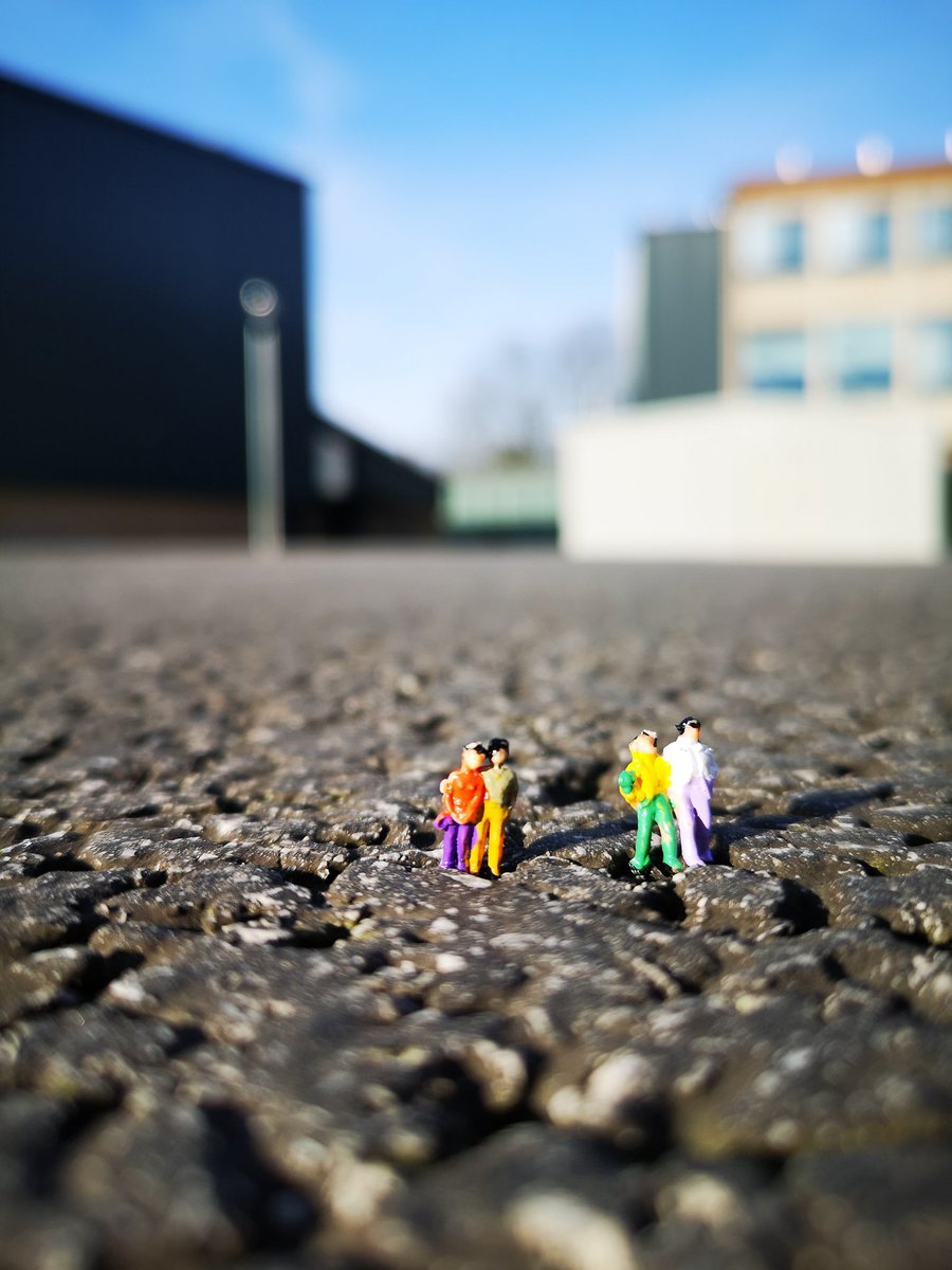 Photography students experimenting with macro photography using the work of #Slinkachu as a starting point #photography #art #tinypeople