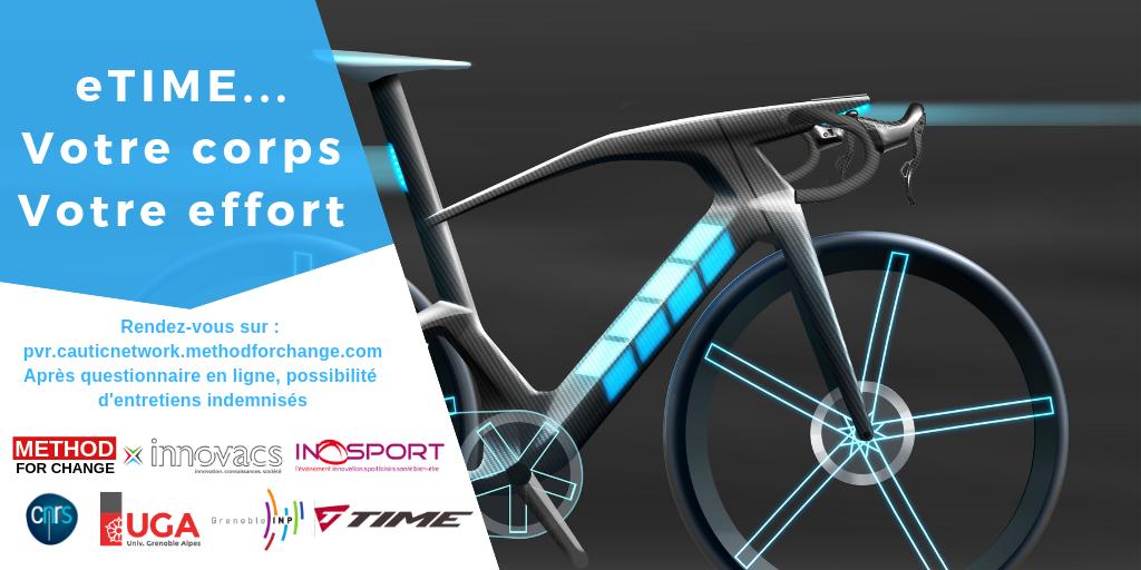 MethodForChange's tweet photo. @TIMEcycling + @Inosport + @INNOVACSsfr + @UGrenobleAlpes vous invitent à participer au développement du #vélo du futur ! 

Pour ou contre, votre avis compte ! 😀 

🚲 A vos marques... Prêt... Partez ! https://t.co/IU2bUGLl1f ! https://t.co/7X6SADHbaA