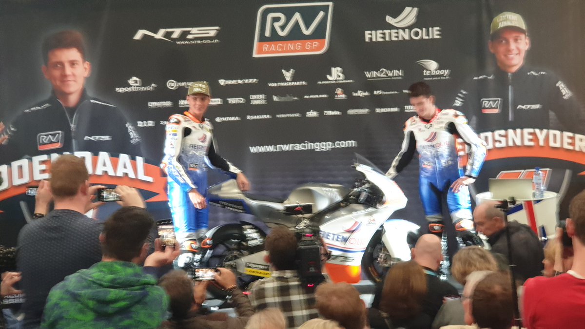 The new livery for <a href="/rwracinggp/">RW Racing GP</a> presented at #motorbeursutrecht