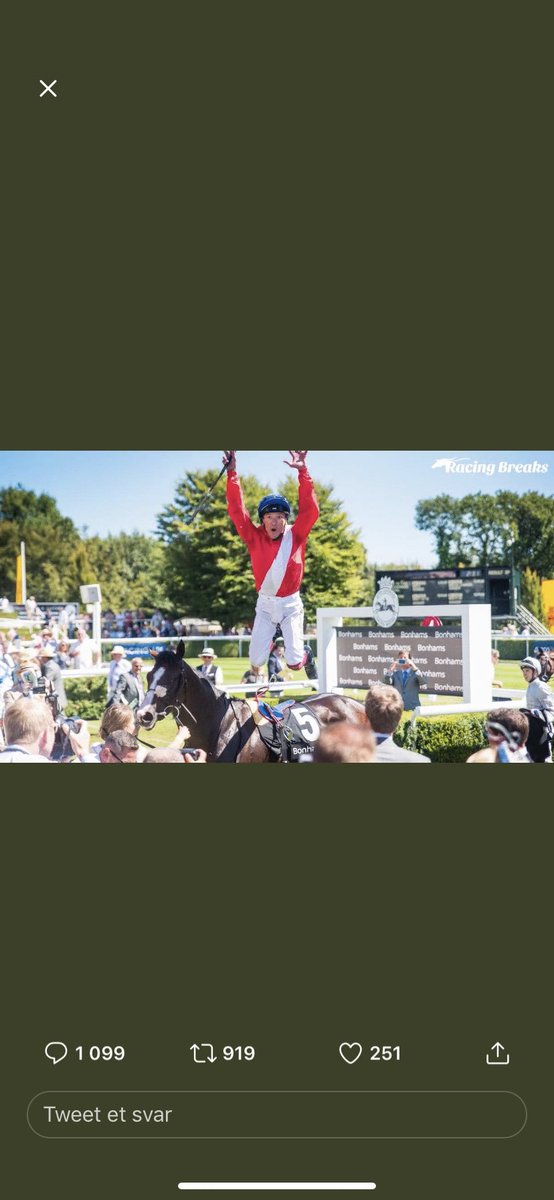 LoholtRune's tweet photo. @RacingBreaks @Goodwood_Races @FrankieDettori https://t.co/w7wAZIftng