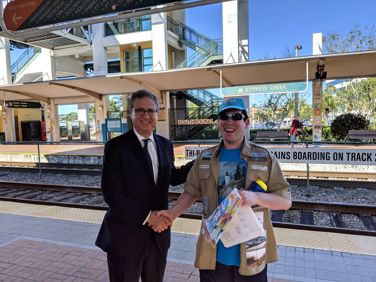 evancisme's tweet image. Josh and the boss of @Tri_Rail . thanks Steve!!  Always great to be on the @Tri_Rail .  Steve you have met your biggest fan!