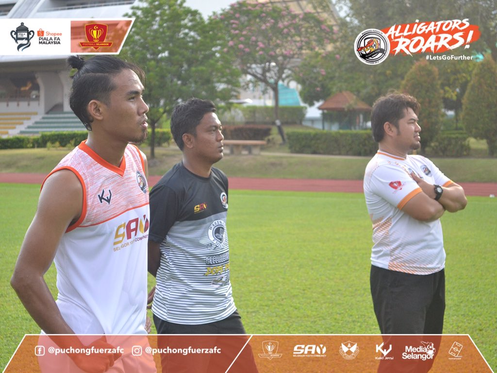 FASelangorMY's tweet photo. Sekitar sesi latihan para pemain juara #SCL2018 Puchong Fuerza FC pada petang tadi dalam persiapan untuk perlawanan penting menentang Tun Razak FC di pusingan kelayakan #ShopeePialaFA2019. https://t.co/nZApQgXng9