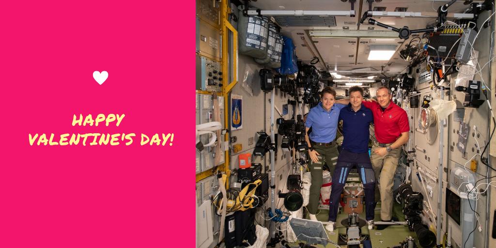 Mars is red 
Neptune is blue 
We ❤️ our space station crew
Don’t you, too? 

Send an out-of-this-world valentine to the crew in space using #ValentineToSpace 

Learn more about their work onboard the orbiting lab: nasa.gov/station