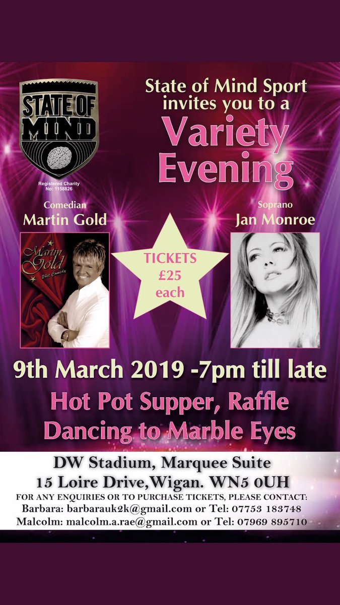 Clair Carson (@claircarson1) on Twitter photo <a href="/stateofmindsprt/">State of Mind</a> are hosting their inaugural variety night at the DW 9th March. Come along and have a fun packed evening whilst supporting this hugely important Charity #somsport <a href="/LittleboroughRU/">Littleborough RUFC</a> <a href="/lrufc_ladies/">littleborough ladies</a> message me for tickets π <a href="/stateofmindsprt/">State of Mind</a> are hosting their inaugural variety night at the DW 9th March. Come along and have a fun packed evening whilst supporting this hugely important Charity #somsport <a href="/LittleboroughRU/">Littleborough RUFC</a> <a href="/lrufc_ladies/">littleborough ladies</a> message me for tickets π