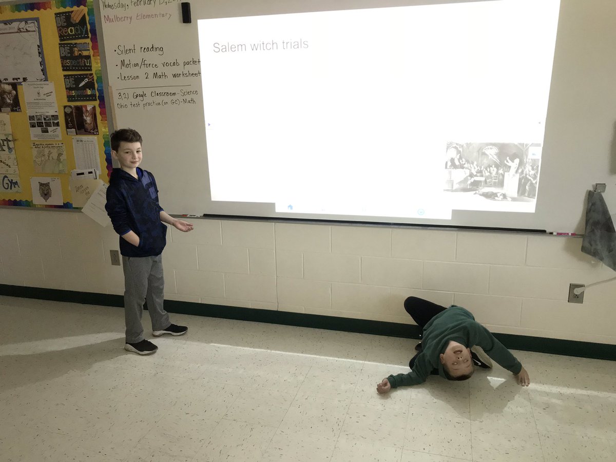 Students are presenting the information they learned while completing their Newsdepth further research projects! #mlballstars #ourstory #newsdepth