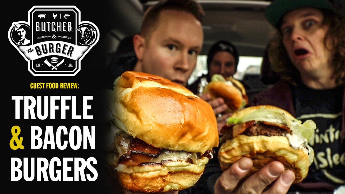 The hilarious, charming @Seanparkeryeah is on our show today

And we're at <a href="/ButcherBurger/">Butcher & the Burger</a> for some unbelievable BLACK TRUFFLE MAYO BURGERS!

watch it > youtu.be/wRb1tMcsBwk