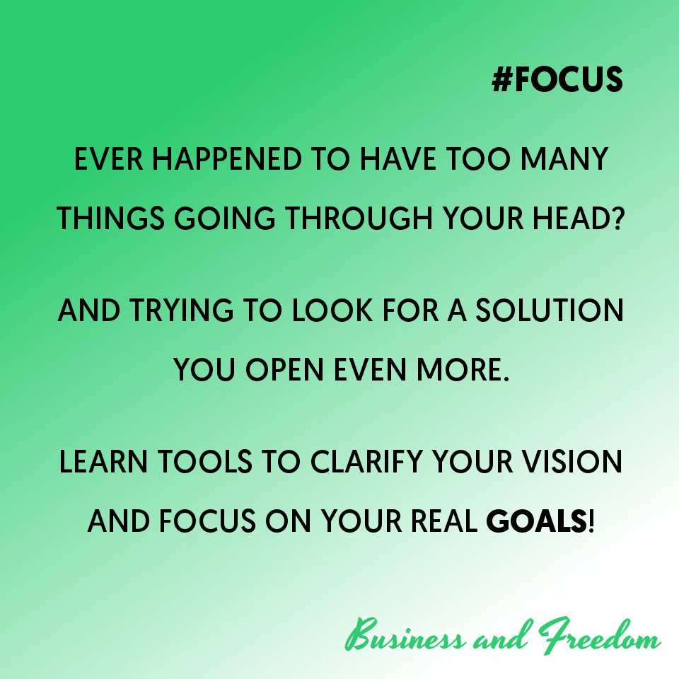 BiznessFreedom's tweet photo. You think you solved an item, but you actually opened more points &amp; need more work.
Start using techniques &amp;methods to keep your #Focus on your real #Goal

#Impact #DisruptiveWorkLifeBalance 
#Management #Leadership #Empowerment #Workshop

#BusinessCoaching #BusinessAndFreedom https://t.co/rrrPIk7VJE