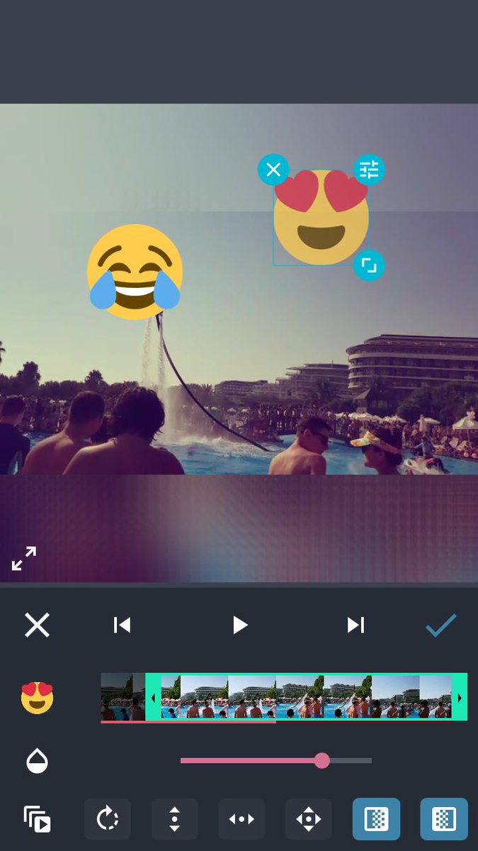 AndroVidEditor's tweet photo. EMOJI SETTINGS

For each emoji you can adjust start-finish times, opacity and some effects like fade in/out. https://t.co/rZmEGIiOnS