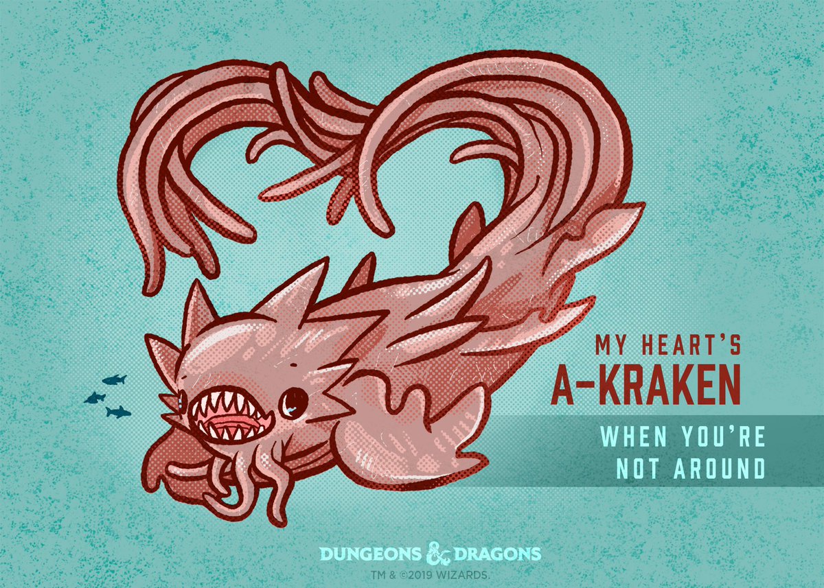 Roses are red, daffodils are yellow, on this Valentine’s Day, we send you these adorable images below!
Have a punny #DnD Valentine saying? Write yours in the comments!