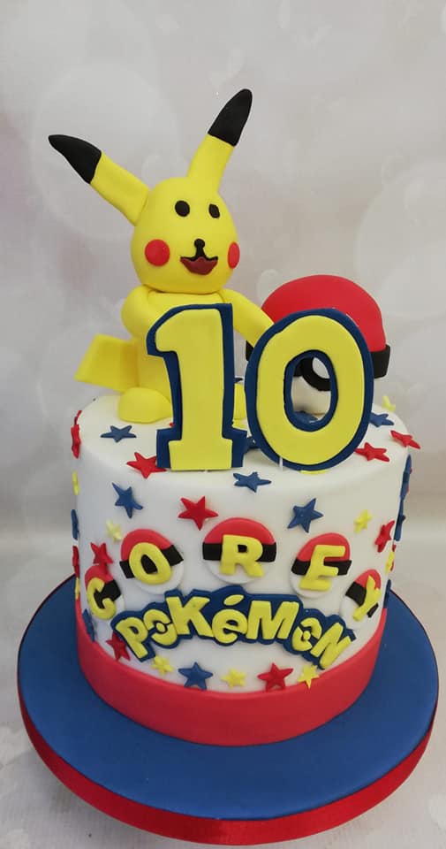 ACake4You's tweet photo. 4 great boys cake from last couple of weeks. #MickeyMouse #Pikachu #Fortnite #football #cake #cakedecorating https://t.co/I1EaONjITg
