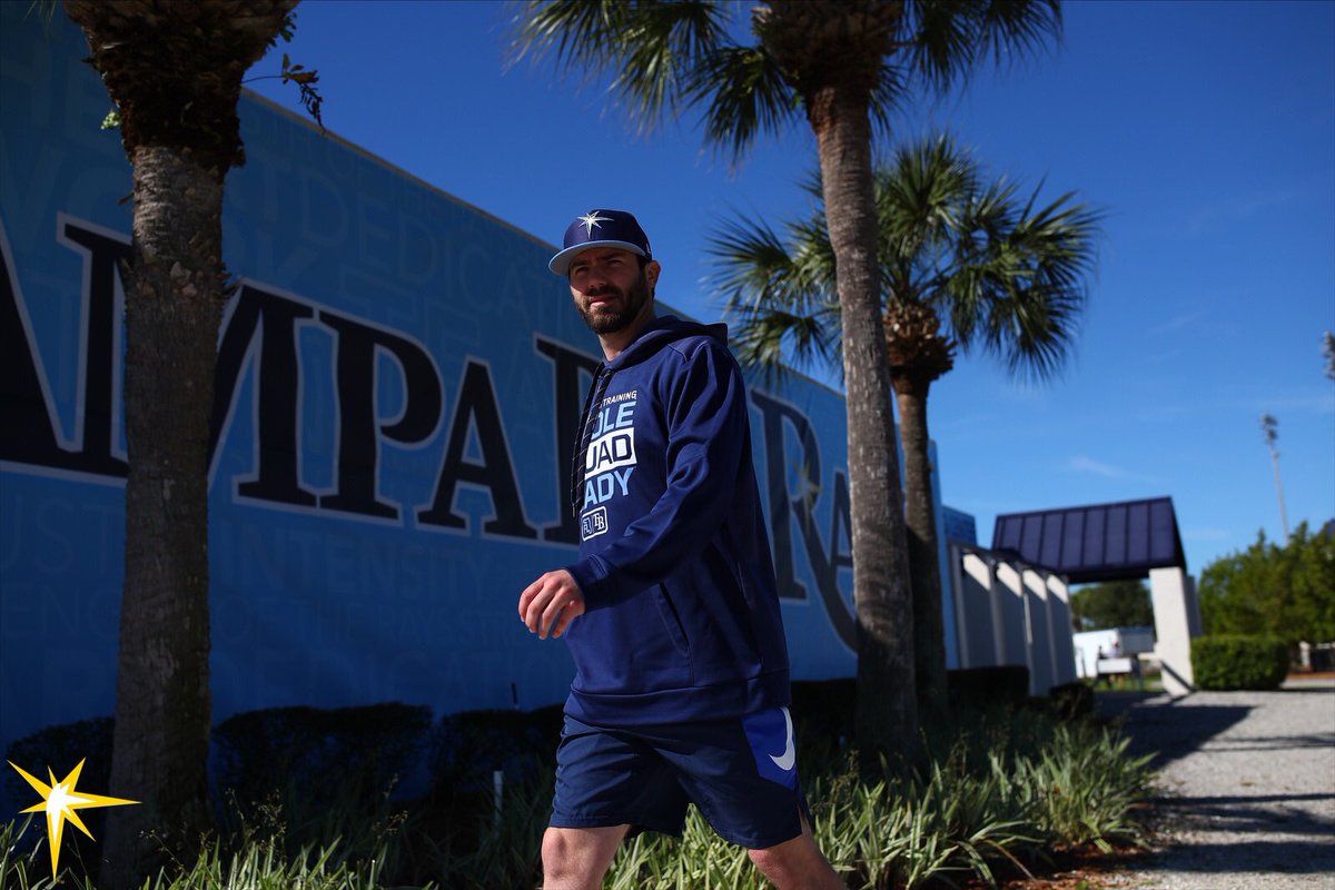 RaysBaseball's tweet photo. Let’s go to work. 

#SpringRays https://t.co/O29ezzdL0t