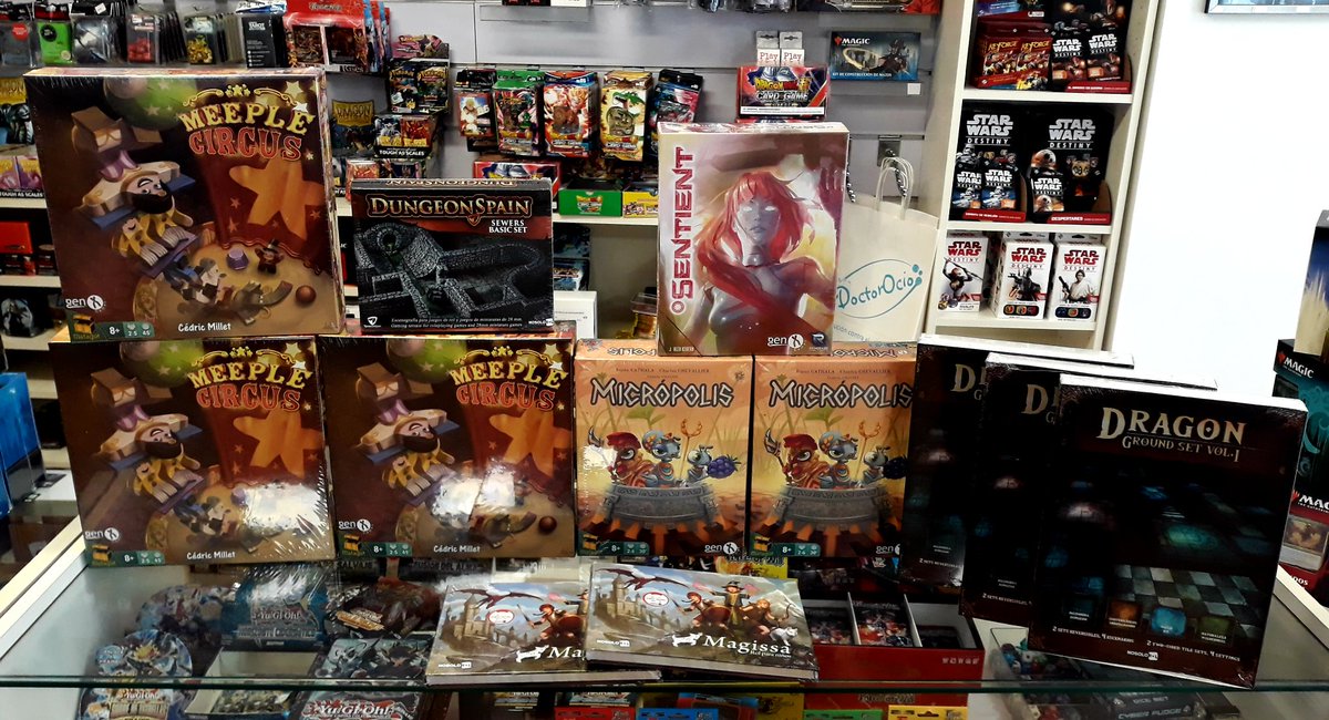 DocOcio's tweet photo. ¡Feliz #juemodern!
Empezamos el día con #novedades y #reposiciones de la mano de @MasQueOca, @Nosolorol y @GenXGamesSpain 😍
C02, reimpresión de Great Western Trail, Libros juegos, Micrópolis, Meeple Circus, Dragon Ground Set..
#Zaragoza #ocio #novedeas #juegosdemesa https://t.co/GyylfllnBY