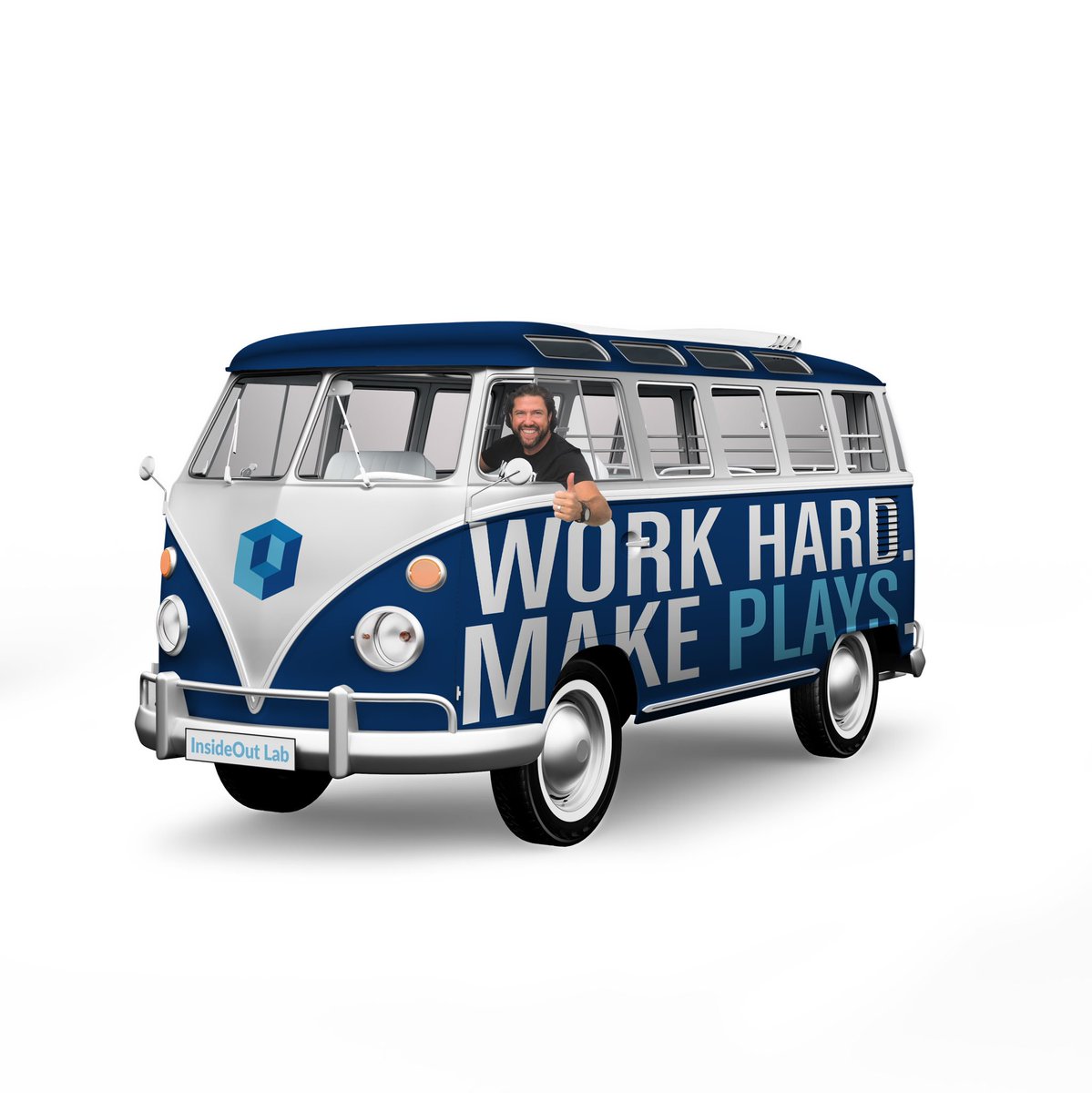 ChadNuss's tweet photo. It’s time to take the #workhard #makeplays van across the country. Keep an eye out for the big announcement! #innovation #roadtrip #roadtour #designstudio #submityourplay #sales #marketing #saleslab #CustomerSuccess https://t.co/wvmNGfptLf
