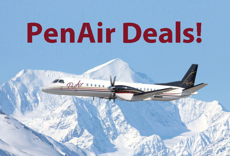 Now announcing PenAir Deals!  Book early &amp; save on flights across the PenAir network. Check back often for new deals throughout the PenAir network.  Select the following link to see this week’s deals! penair.com/deals#flypenair #penairdeals #alaska