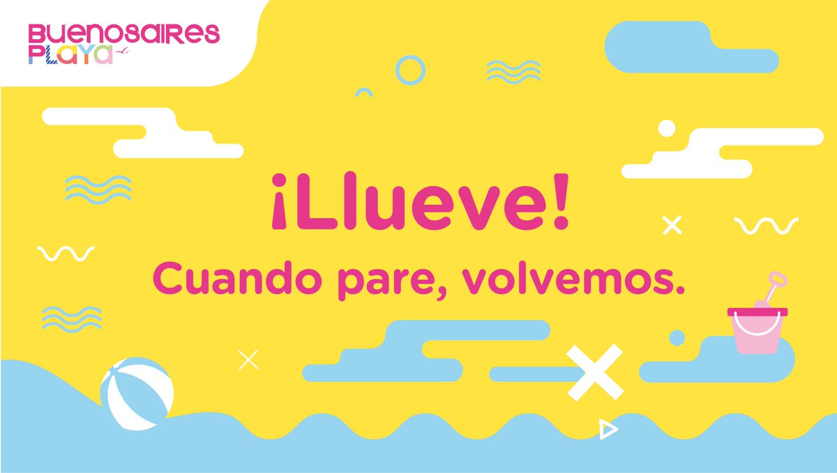 baplaya's tweet photo. ☔️ Por cuestiones climáticas, el Parque de los Niños de #BAPlaya se encuentra cerrado momentáneamente. ¡Les avisamos cuando vuelve a abrir! ☔️ https://t.co/N1EUslhvbX