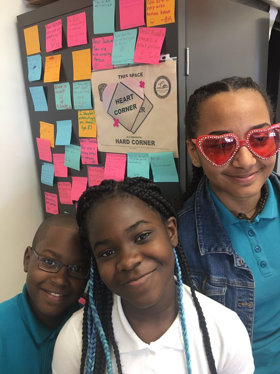 sunnyjesse's tweet photo. In ❤️honor of #LoveandKindness Day we transformed our classroom “HARD CORNER” with #kindness #textevidence is from “The War That Saved My Life” by @kimbbradley #sharedread #Valentines2019 #MSDStrong https://t.co/p2j6ImNo25