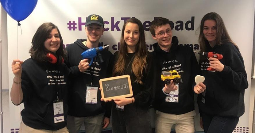 Eurovia_France's tweet photo. 🏆 Félicitations à l’équipe Eurov.I.A @ArtsetMetiers_ qui a remporté cette édition du #HackTheRoad avec une solution où l’#IntelligenceArtificielle permet de prédire les accidents et de détecter les situations à risque sur les chantiers ! #Eurovia #hackathon https://t.co/snGPHwqeBE