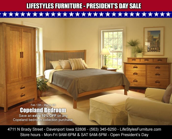 Lifestyles Furniture Iowa Twitter Copeland Bedroom Furniture On At Lifestyles Save An Extra 10 Off Feb 13th Through March 4th Quadcities Iowa Illinois